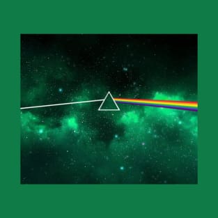 Pink Floyd Dark Side of the Moon Space Green T-Shirt