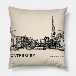 Waterbury Connecticut Pillow