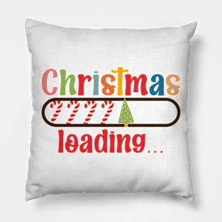 Christmas loading please wait Pillow