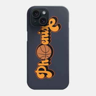 Phoenix AZ Retro Basketball Design Phone Case