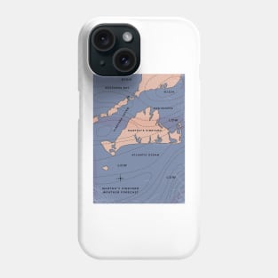 Martha's Vineyard weather map Phone Case