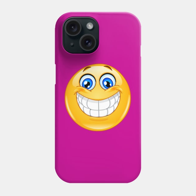Big smile emoji Phone Case by DigiToonsTreasures
