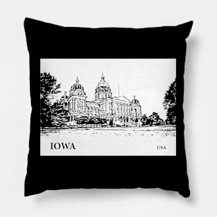 Iowa USA Pillow