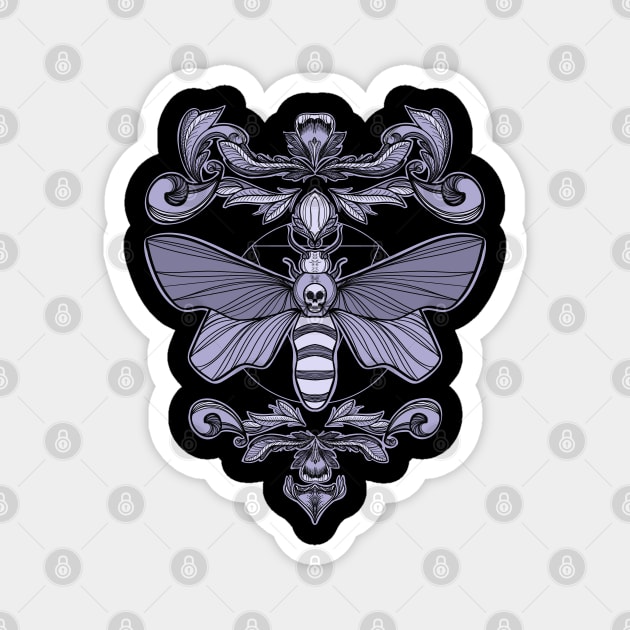 Death Moth Magnet by MareveDesign