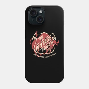 Vintage legacy familiy business bull Phone Case