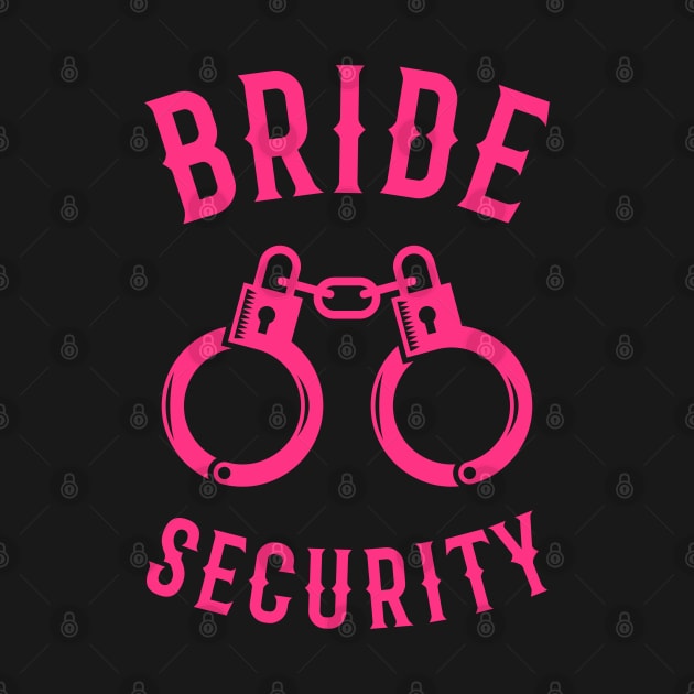 Bride Security – Handcuffs (Hen Party / Neonpink) by MrFaulbaum