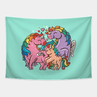 Unicorn Family Tapestry