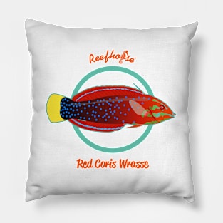 Red Coris Wrasse Pillow