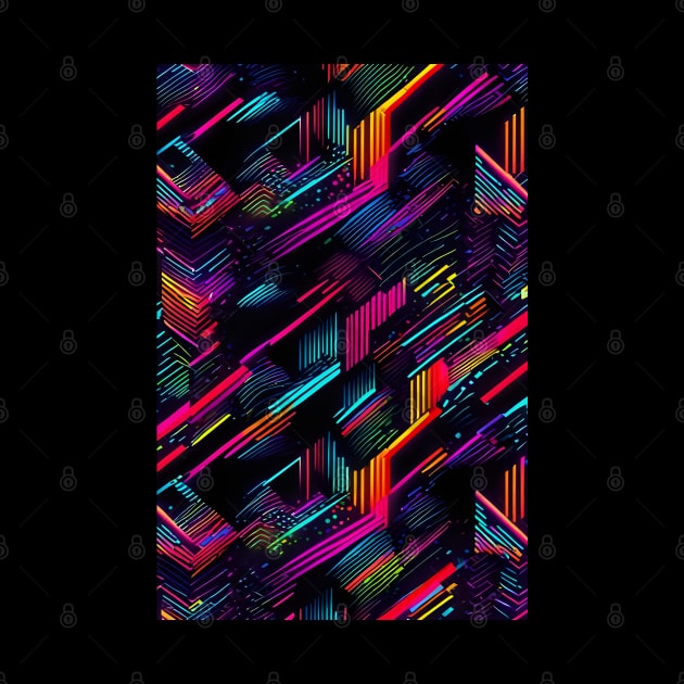 Neon lines pattern by Spaceboyishere