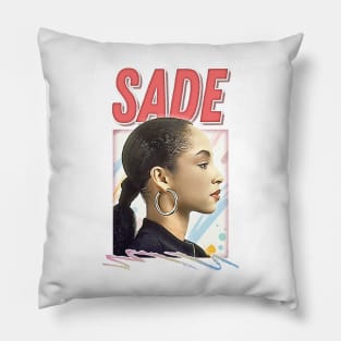 Sade / Retro 1980s Style Fan Design Pillow