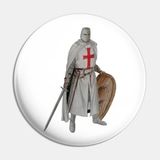 Crusader knight Pin