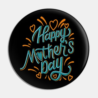 happy mother's day with love in handwriting Pin