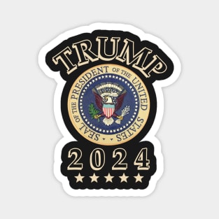 TRUMP 2024 MAGA GIFTS | PRESIDENTIAL SEAL | Republican Gifts | Politics 2024 Election Magnet