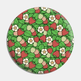 Strawberry Background Pattern Pin