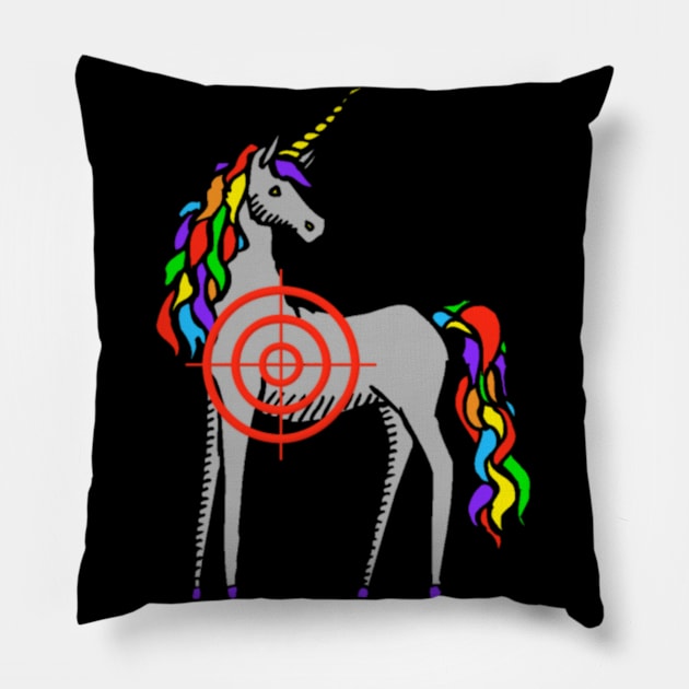 Unicorn Installing Muscles Please Wait TShirt Pillow by Xizin Gao