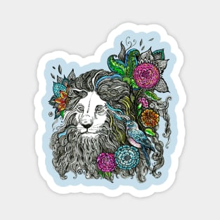 Floral Lion. Magnet