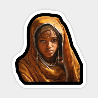 TRIBAL SOMALI GIRL Magnet