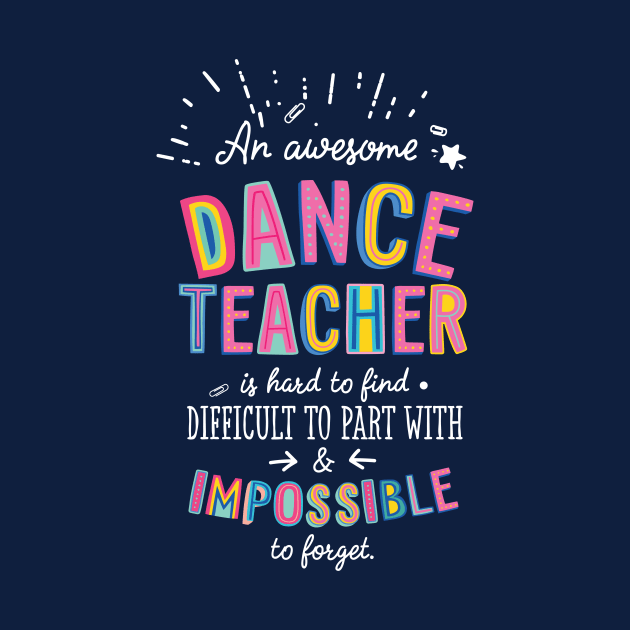 An awesome Dance Teacher Gift Idea - Impossible to Forget Quote by BetterManufaktur