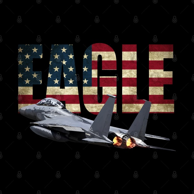USAF F-15 Eagle Fighter Plane Airplane by Dirty Custard Designs 