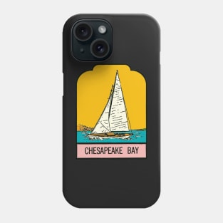 Vintage Style Chesapeake Bay Decal Phone Case