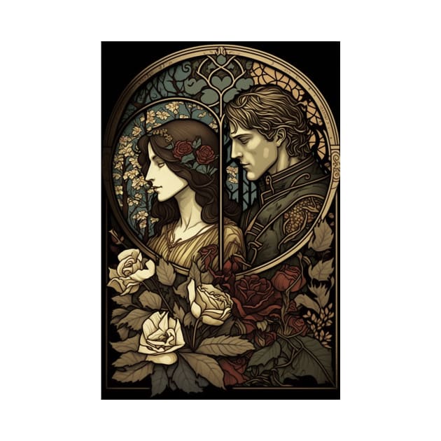 Romeo and Juliet - Art Nouveau by ArtNouveauChic