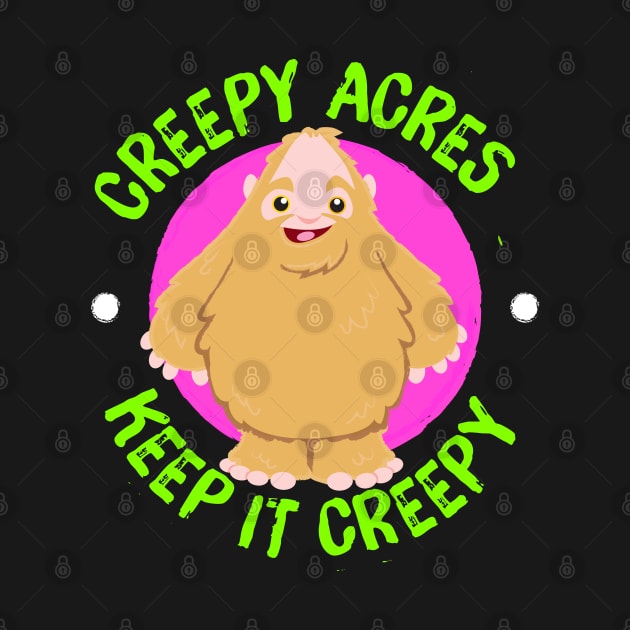 Creepy Acres Kawaii Sam Squatch Bigfoot by CreepyAcres