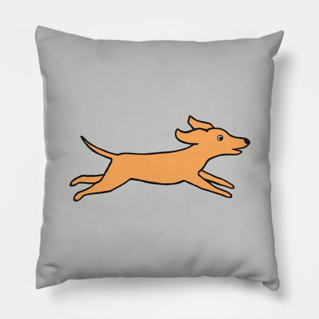 Run Dog Run Pillow by FoxShiver