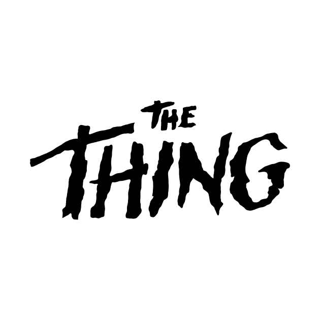 THE THING black logo by HeichousArt