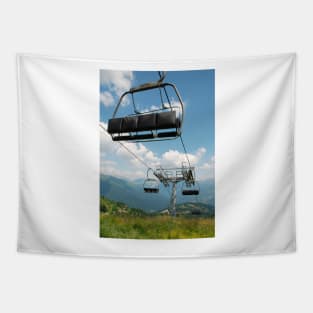 Ski Lift on Monte Zoncolan in Summer Tapestry