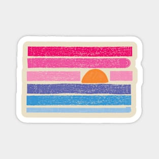 Vintage Sunset Magnet