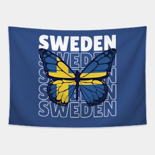 I Love Sweden // Swedish Flag // Swedish Pride Tapestry