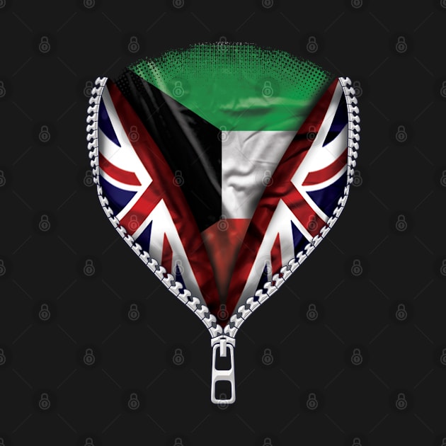 Kuwaiti Flag  Kuwait Flag zipped British Flag - Gift for Kuwaiti From Kuwait by Country Flags