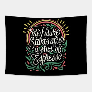 Start with Coffee Tapestry