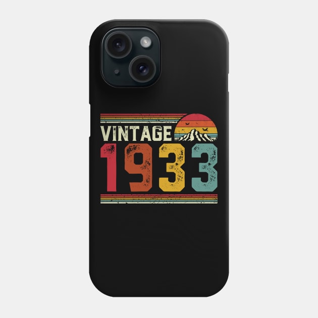 Vintage 1933 Birthday Gift Retro Style Phone Case by Foatui