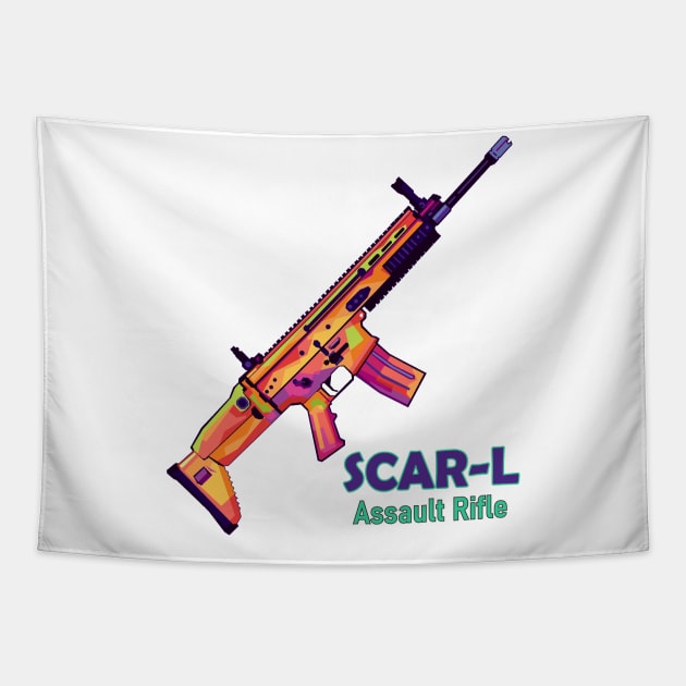 Scar-L assault rifle Tapestry by Danwpap2