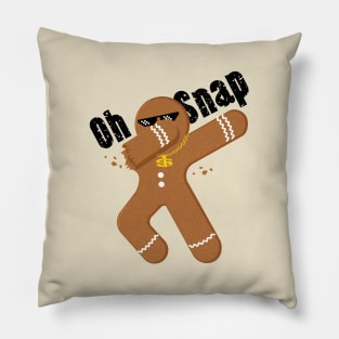 Oh snap cool gingerbread Pillow