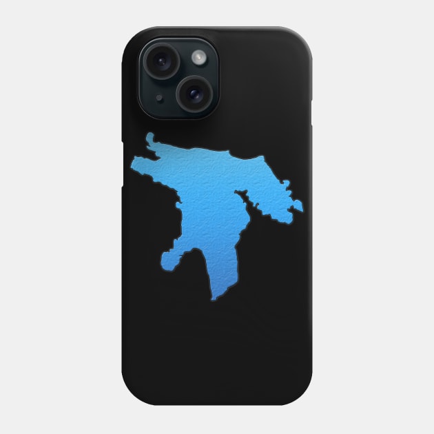 Lake Huron Great Lakes Outline Phone Case by gorff