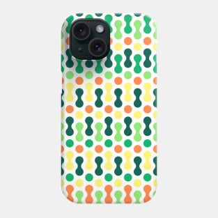 Orange, Yellow, Dark green | Formas coloridas lineales | Linear colorful shapes | 線形のカラフルな形 | Formes colorées linéaires | Lineare bunte Formen | Forme colorate lineari Phone Case