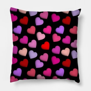 3d Heart Pattern Pillow