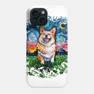 Smiling Corgi Night (version 2) Phone Case