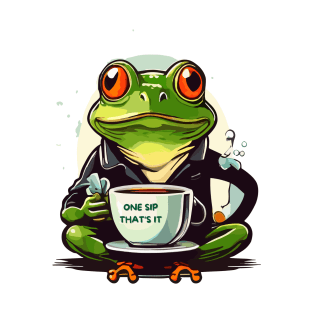 Frog and a cup of tea T-Shirt