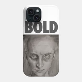 BOLD black and white face Phone Case