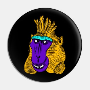 Amazonian monkey #1 Pin