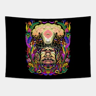 Elevated Focusion hoodie (back design) by Voodoo Salad Tapestry