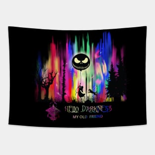 Hello Darkness My Old Friend v1 (Girl) Tapestry