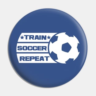 Train Soccer Repeat championship shirt Pin