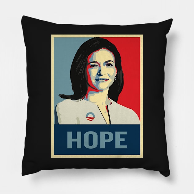 Sheryl Sandberg 2020 Pillow by Zeindee