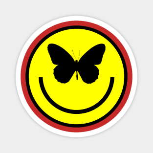 Butterfly Smiley | Acid Bath Tilley Logo Magnet