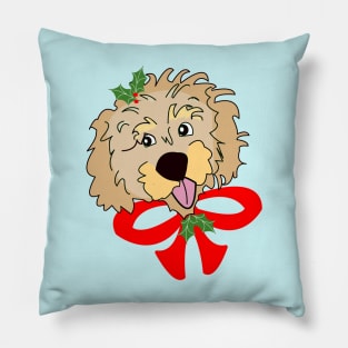 Christmas Cockapoo Pillow