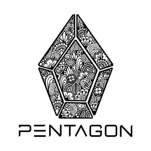 Pentagon Zentangle Logo T-Shirt